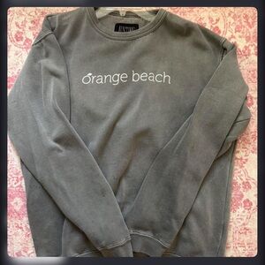 Orange Beach Crewneck Sweatshirt - Charcoal Gray